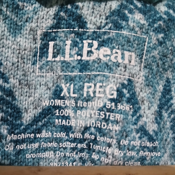 L.L. Bean Sweater Fleece Full-Zip Jacket Women's Size: XL - Picture 5 of 8